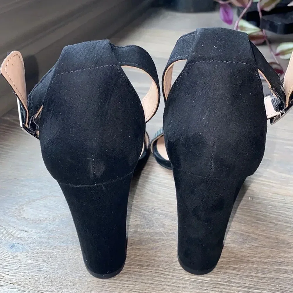 MADDEN GIRL rhinestone strap heeled sandals